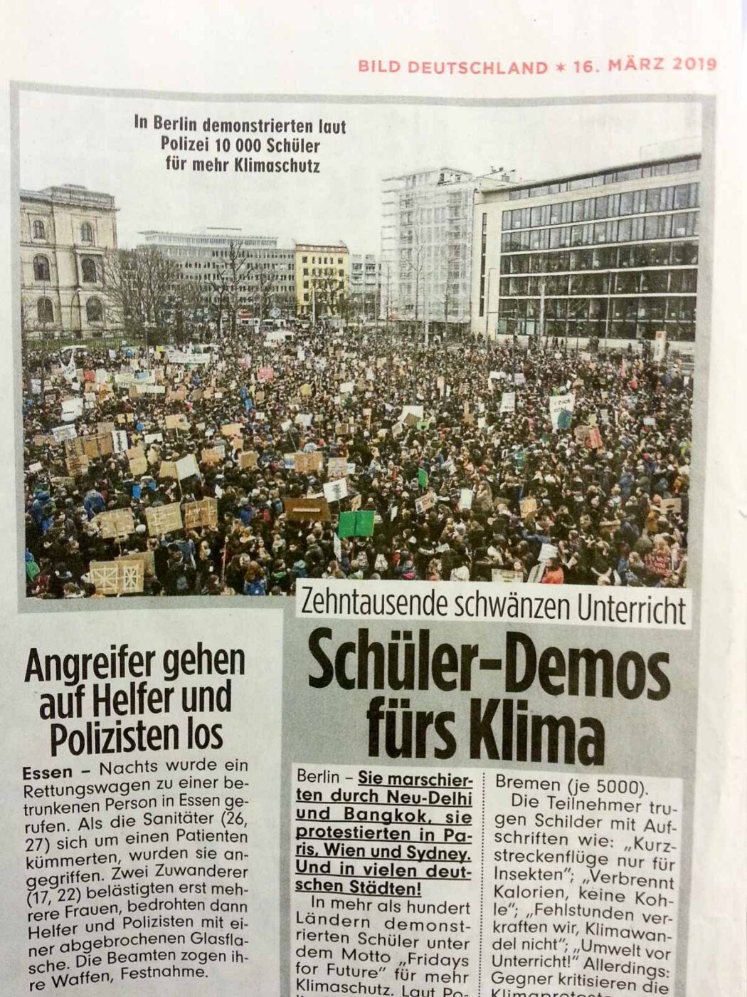 2019-03-16 - BILD-Zeitung - wer im Glashaus sitzt ...
